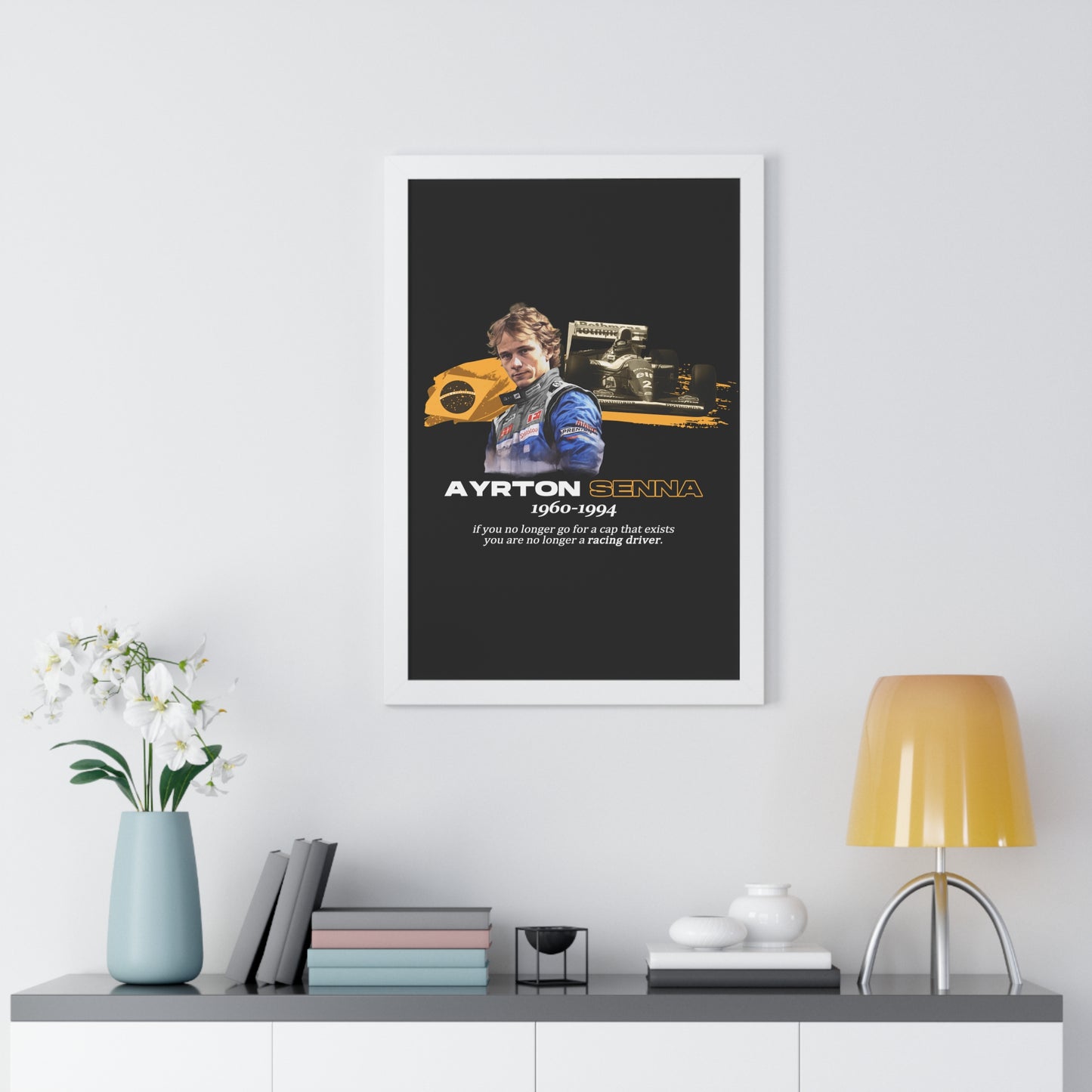 Ayrton Senna Framed Artwork