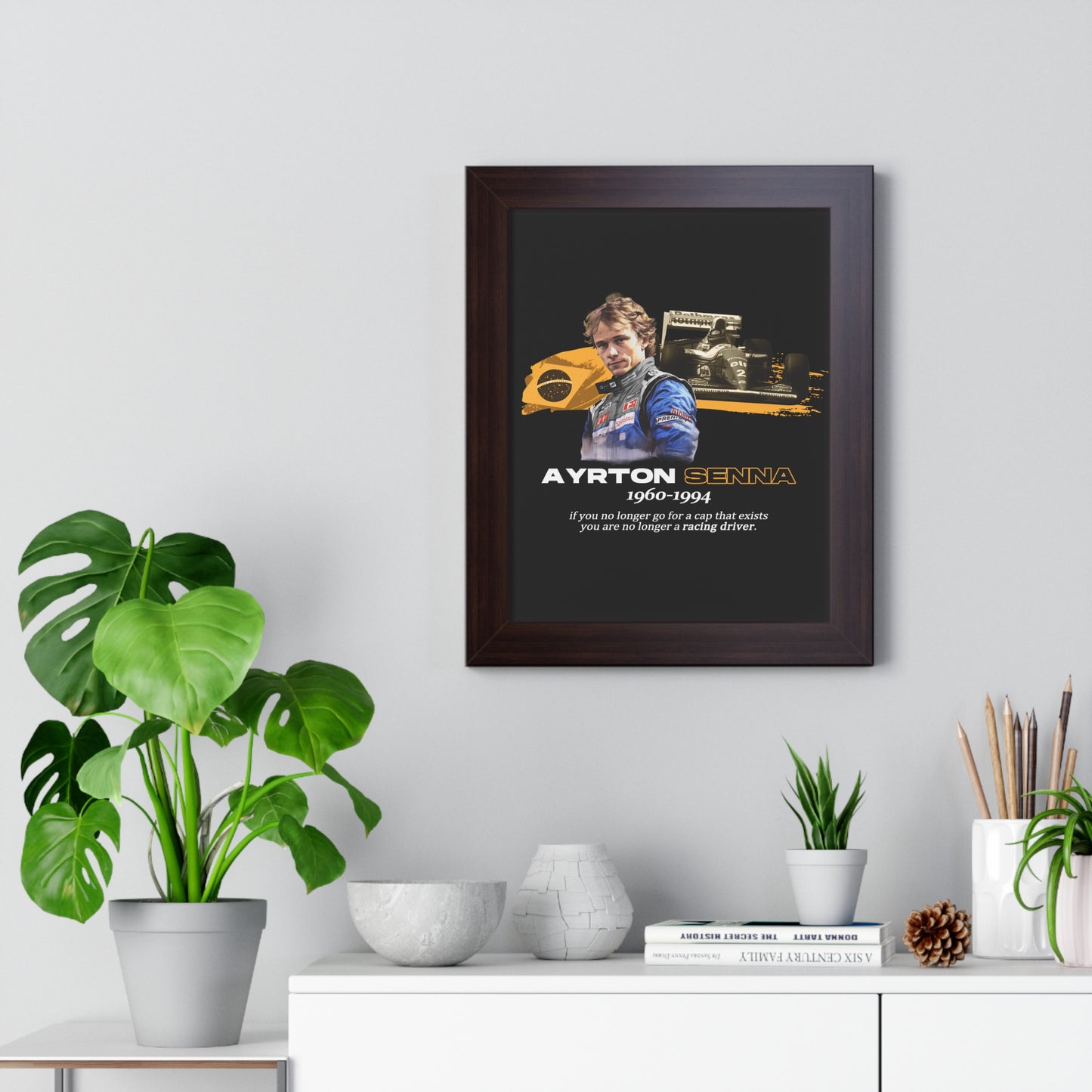 Ayrton Senna Framed Artwork