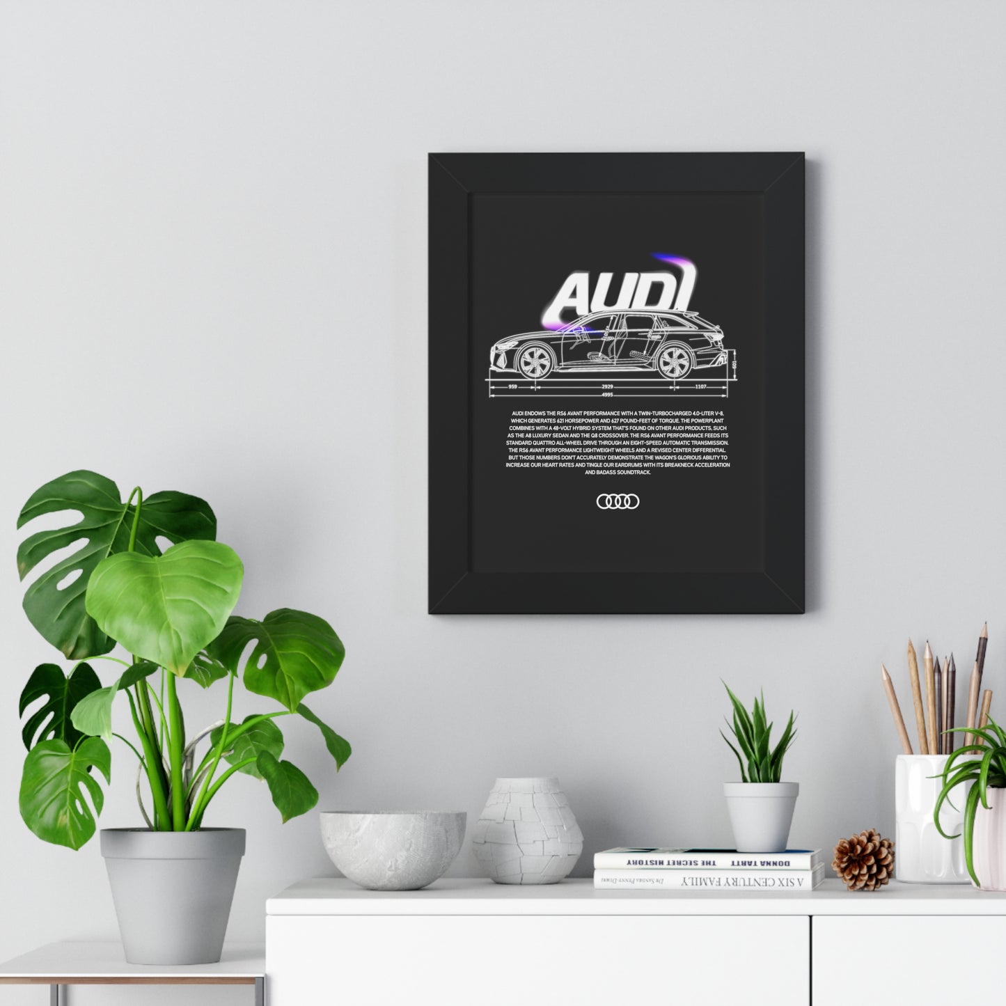 Audi RS6 Framed Artwork