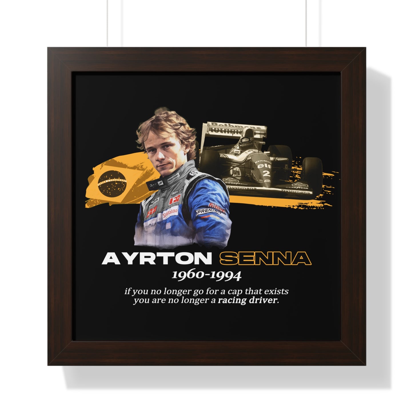 Ayrton Senna Framed Artwork