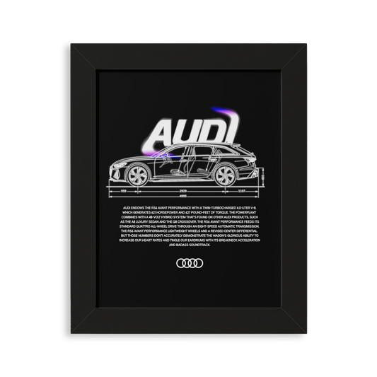 Audi RS6 Framed Artwork