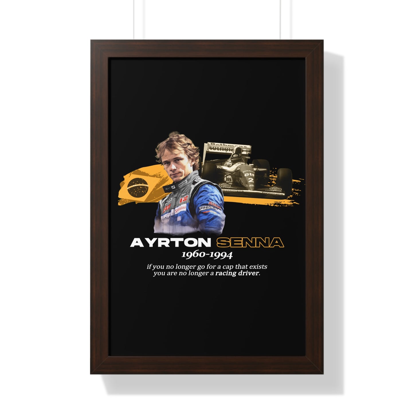 Ayrton Senna Framed Artwork