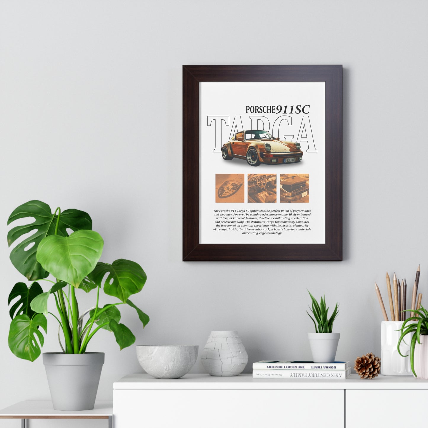 Porsche 911SC Targa V1 Framed Artwork