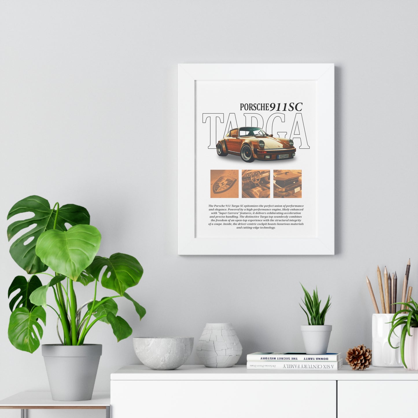 Porsche 911SC Targa V1 Framed Artwork