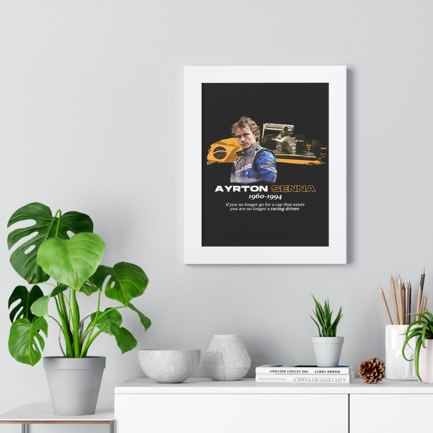 Ayrton Senna Framed Artwork