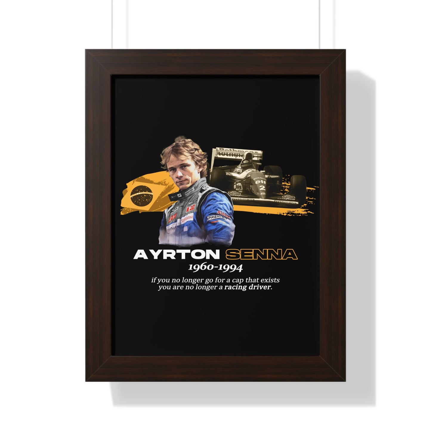 Ayrton Senna Framed Artwork