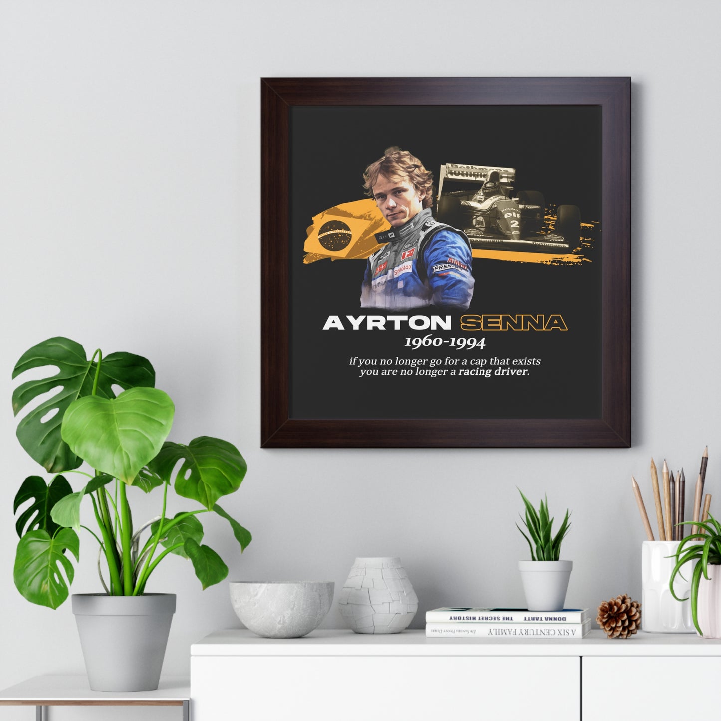 Ayrton Senna Framed Artwork