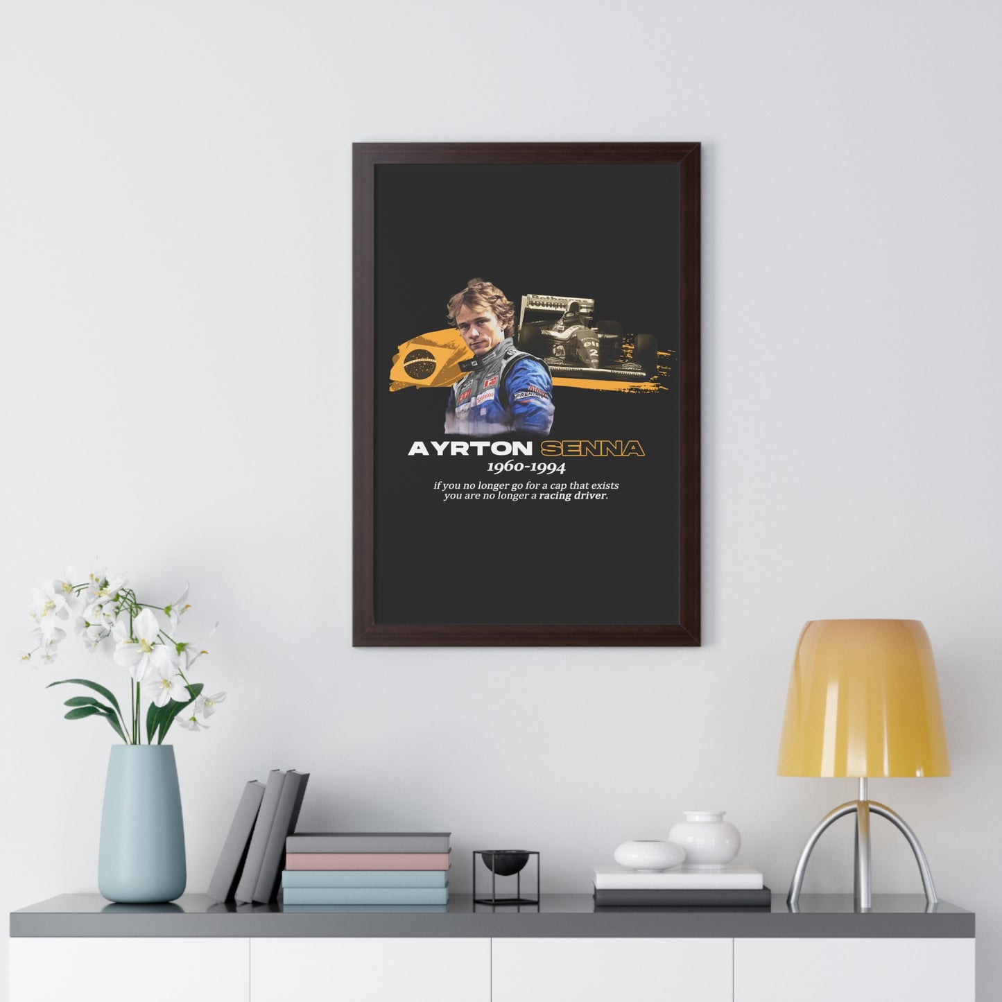 Ayrton Senna Framed Artwork