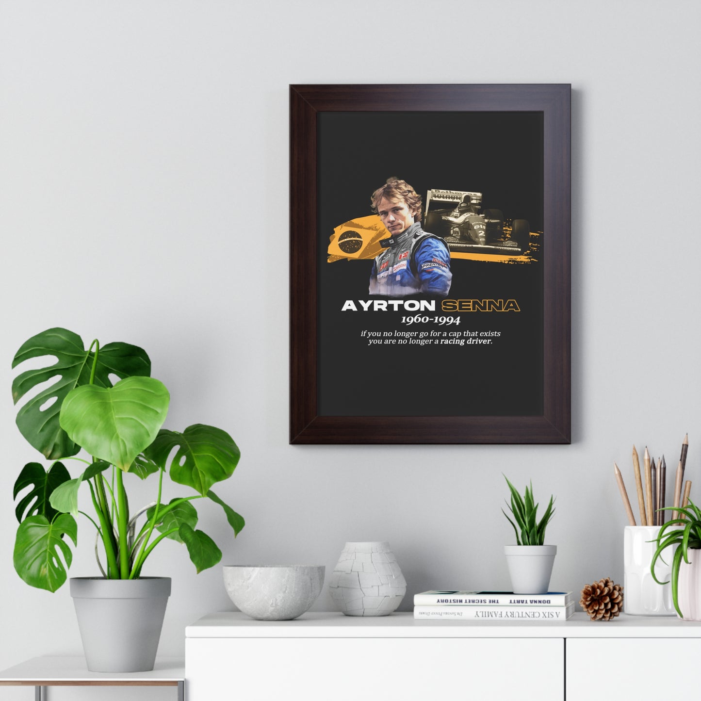 Ayrton Senna Framed Artwork