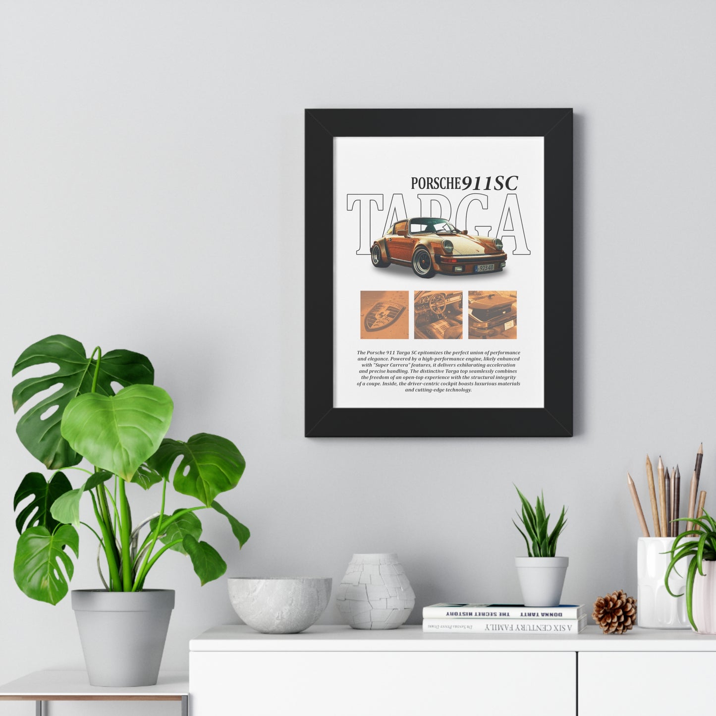 Porsche 911SC Targa V1 Framed Artwork