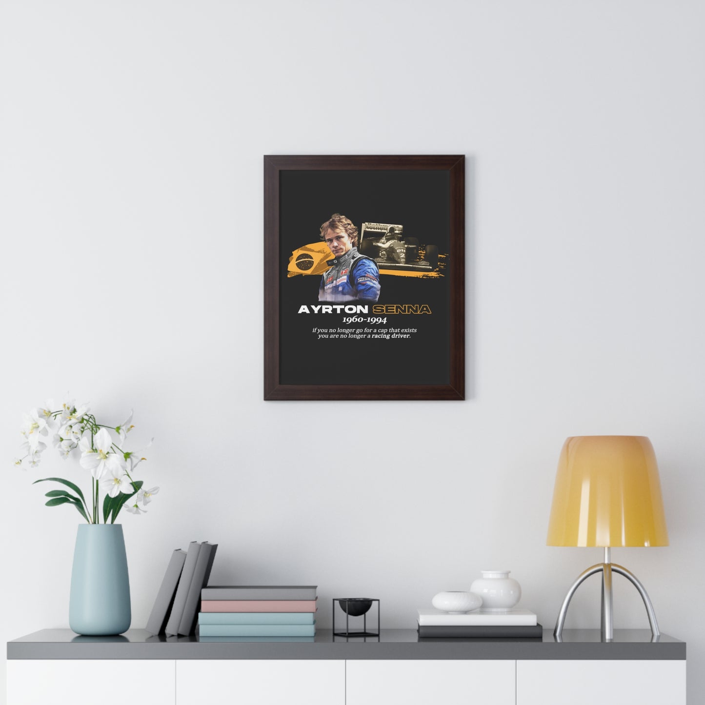 Ayrton Senna Framed Artwork