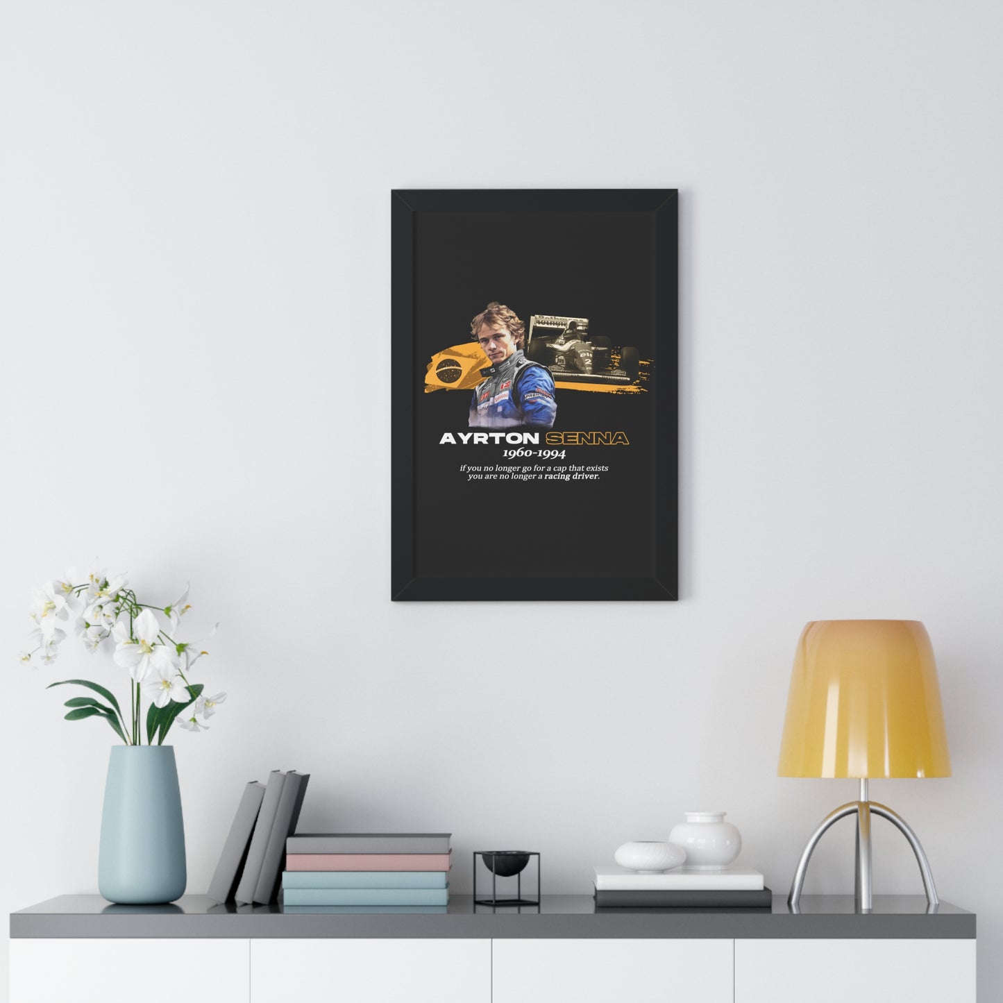 Ayrton Senna Framed Artwork