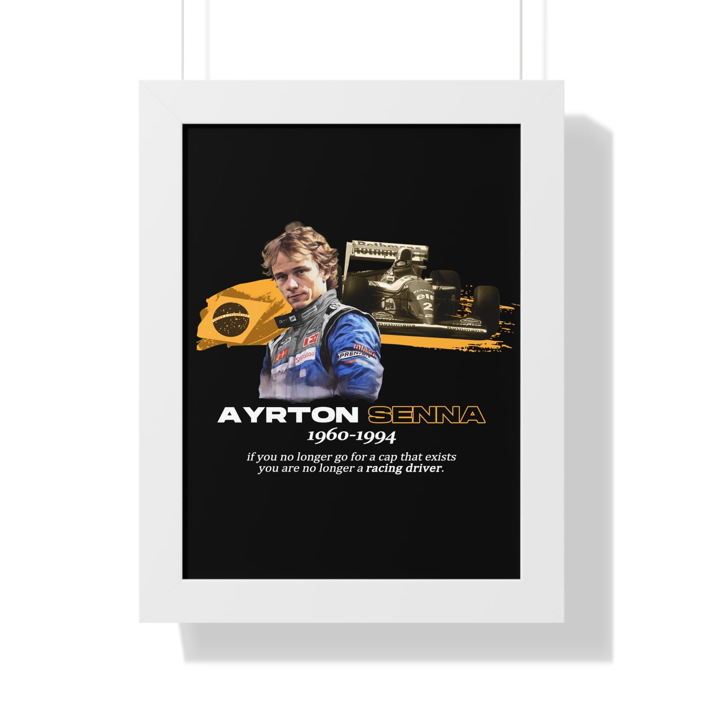 Ayrton Senna Framed Artwork