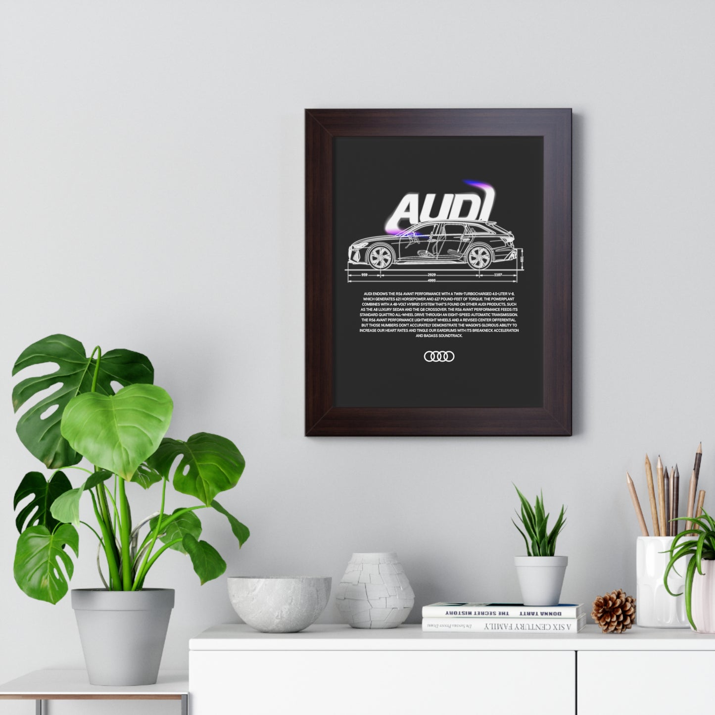 Audi RS6 Framed Artwork