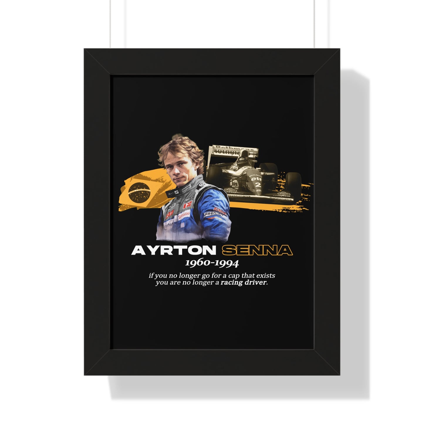 Ayrton Senna Framed Artwork