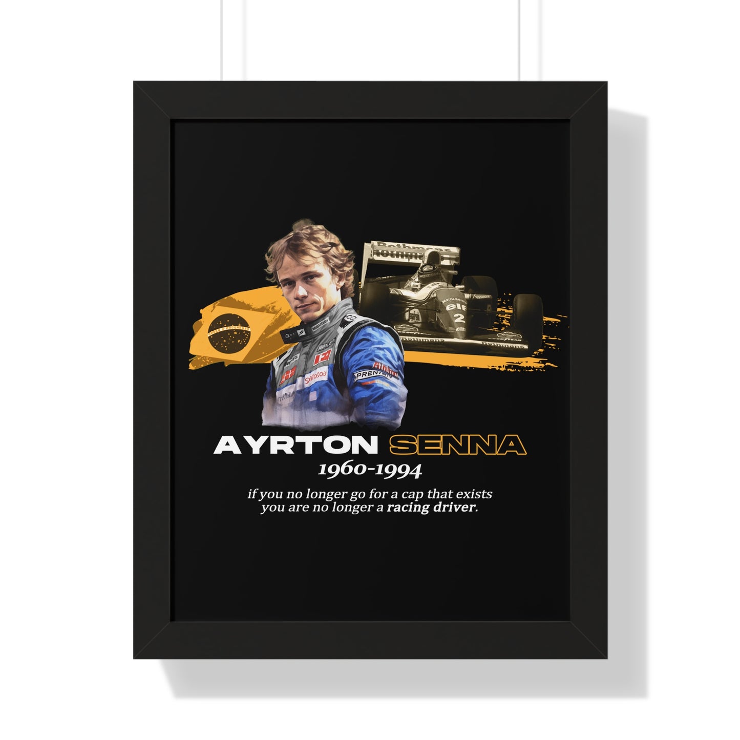 Ayrton Senna Framed Artwork