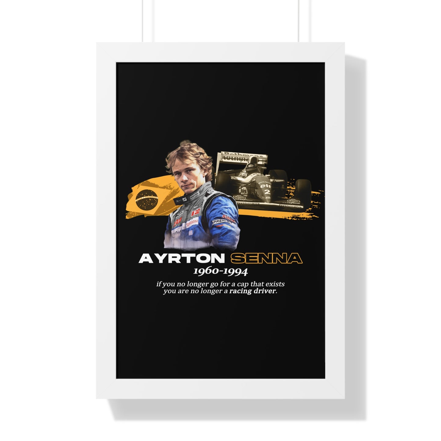 Ayrton Senna Framed Artwork