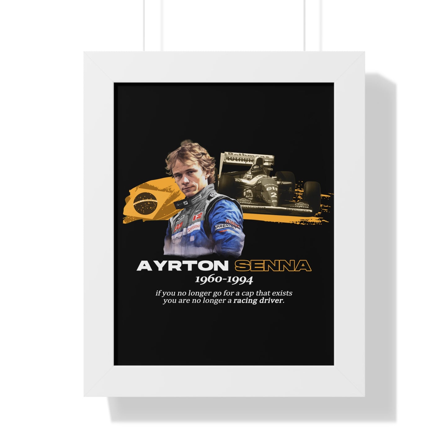 Ayrton Senna Framed Artwork