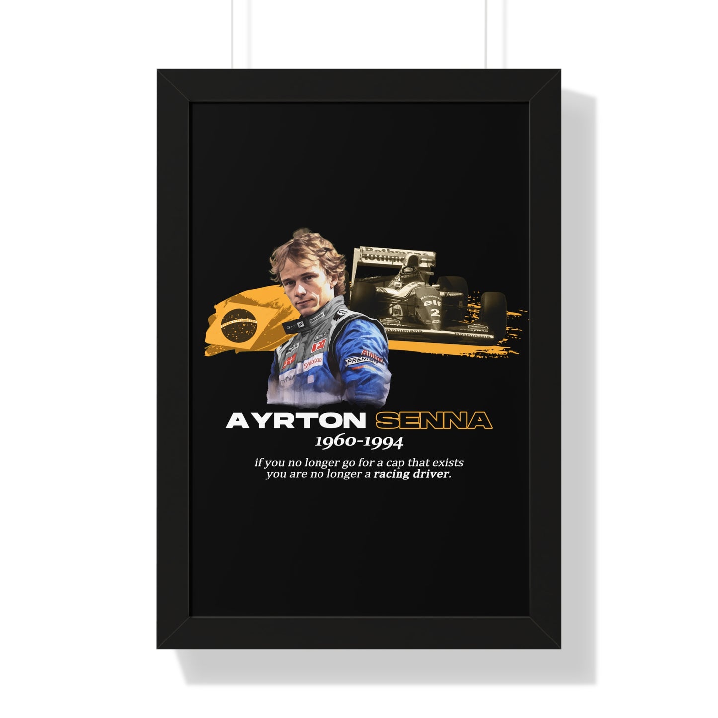 Ayrton Senna Framed Artwork