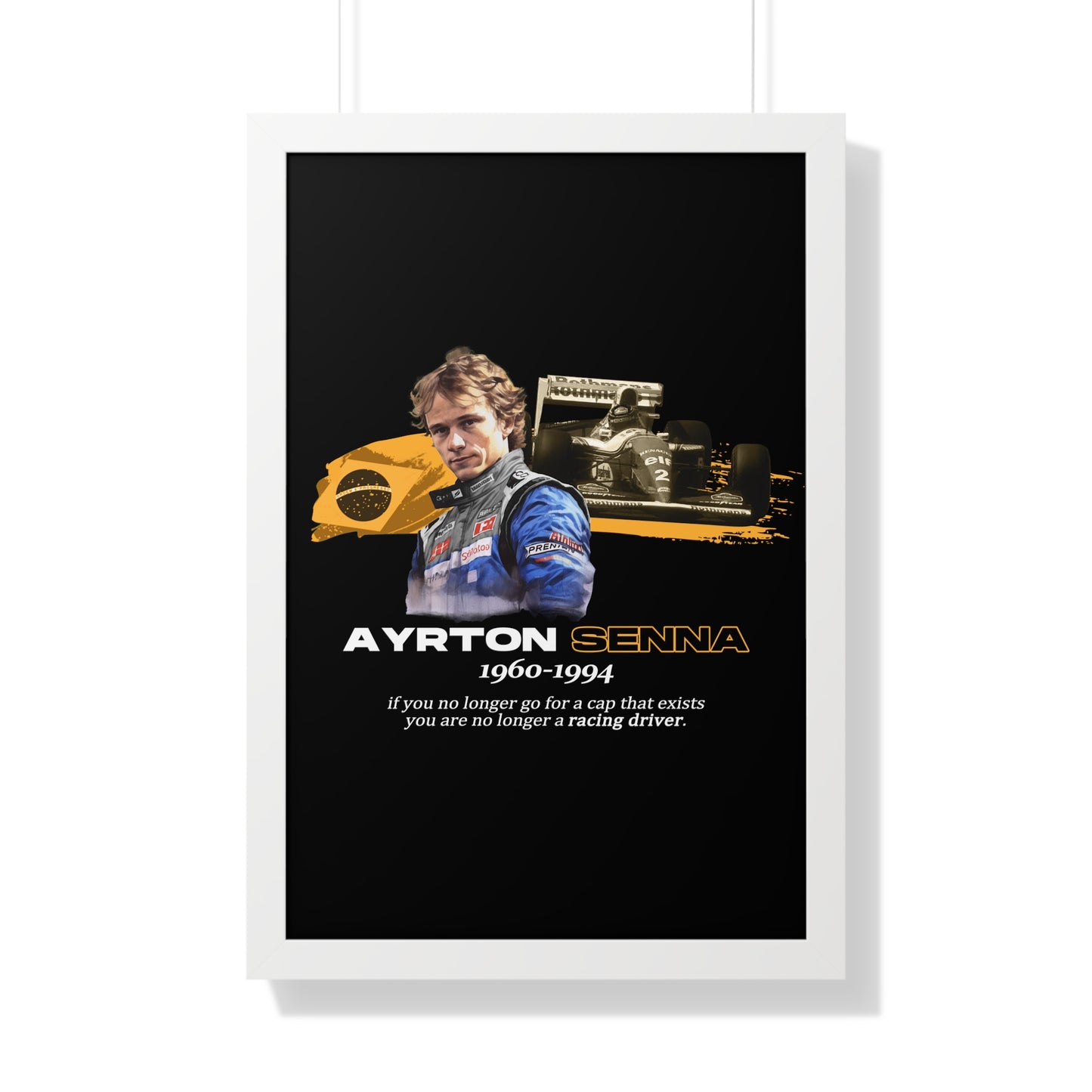 Ayrton Senna Framed Artwork