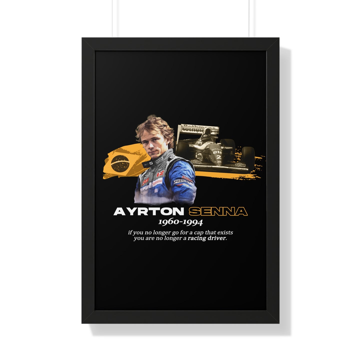 Ayrton Senna Framed Artwork