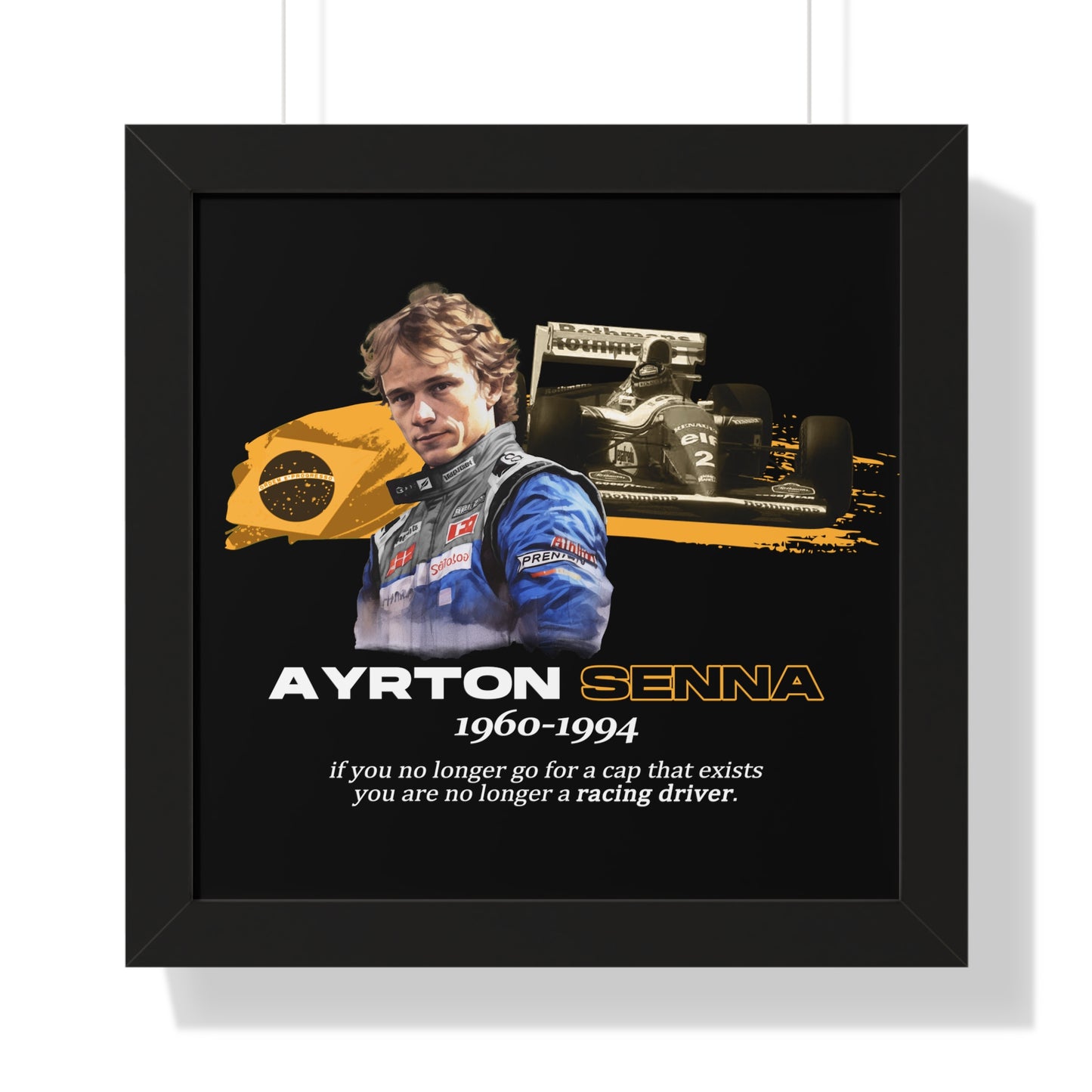 Ayrton Senna Framed Artwork