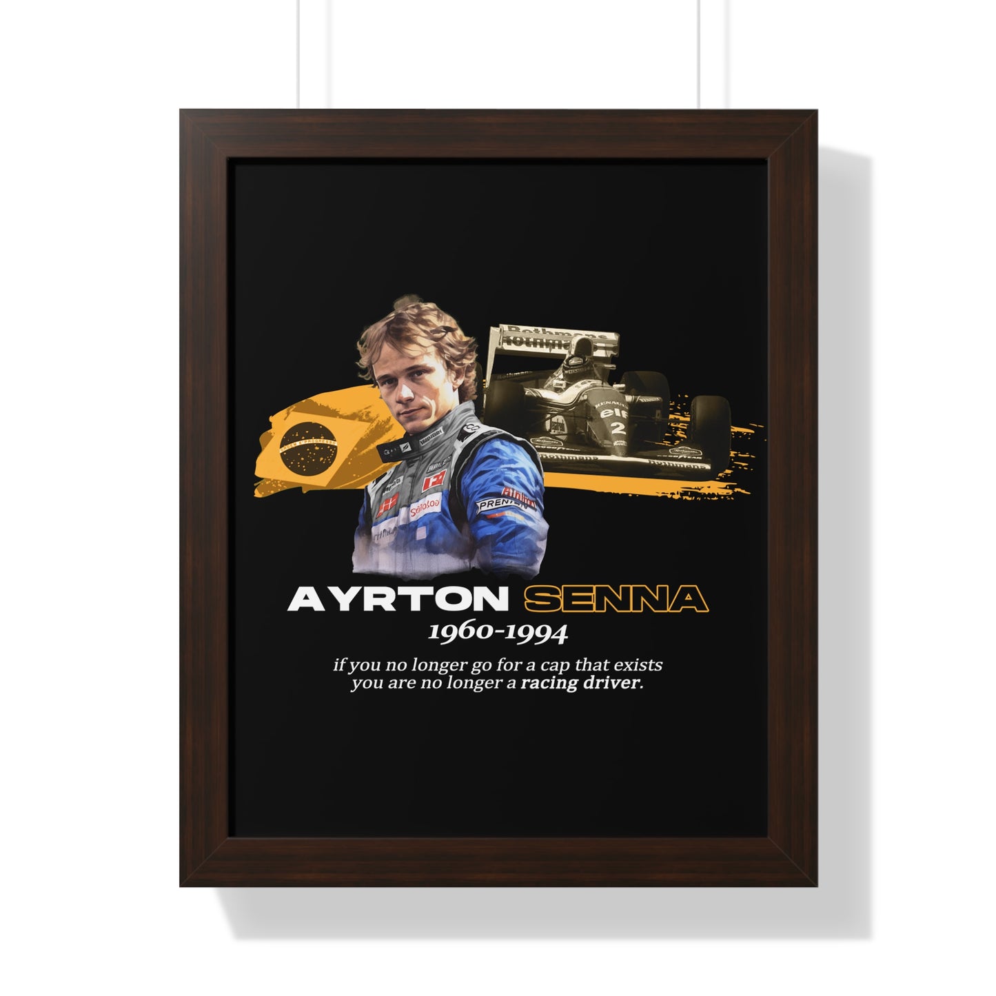 Ayrton Senna Framed Artwork