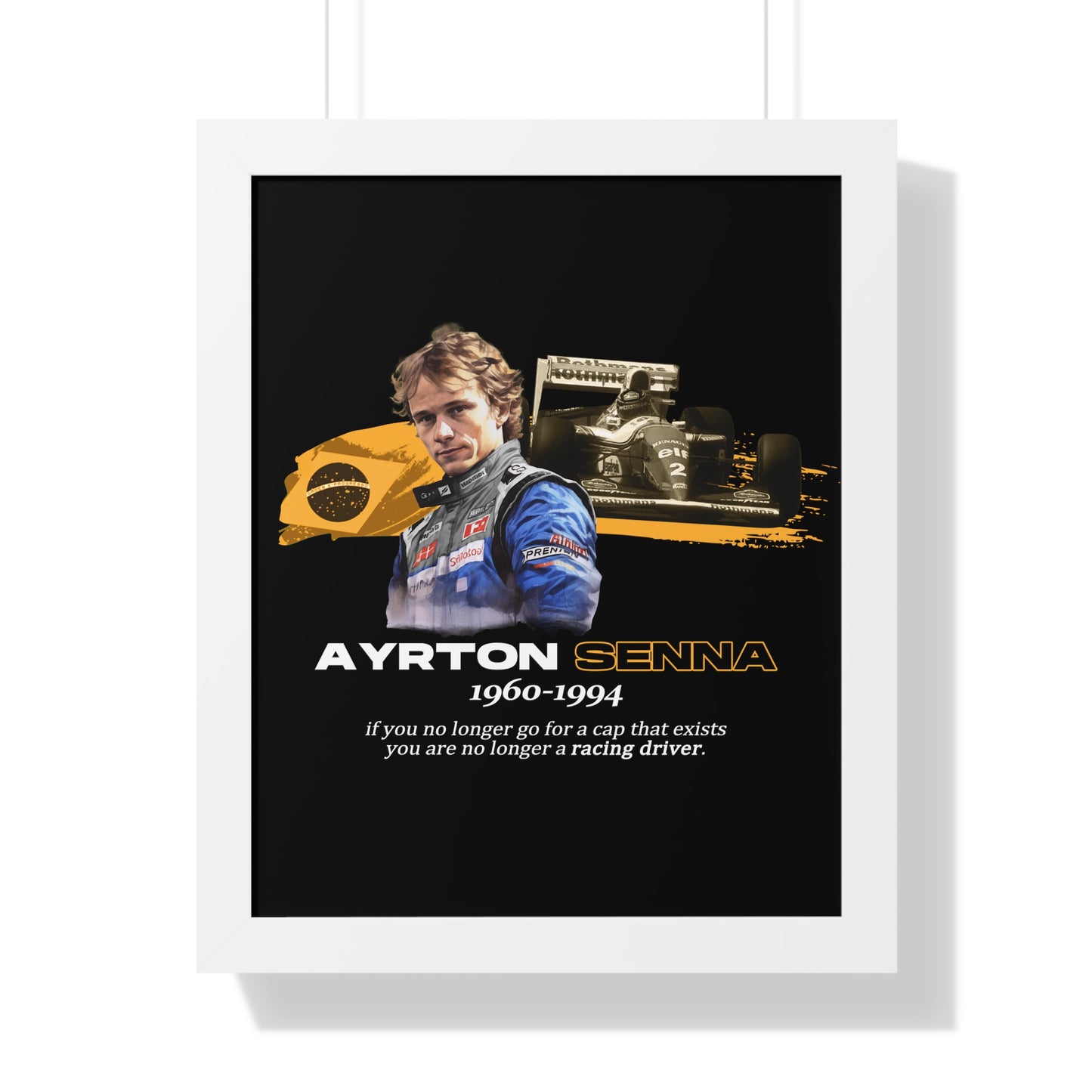 Ayrton Senna Framed Artwork