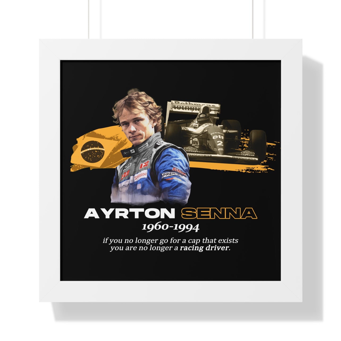 Ayrton Senna Framed Artwork