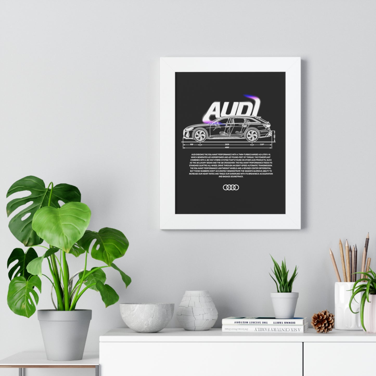 Audi RS6 Framed Artwork