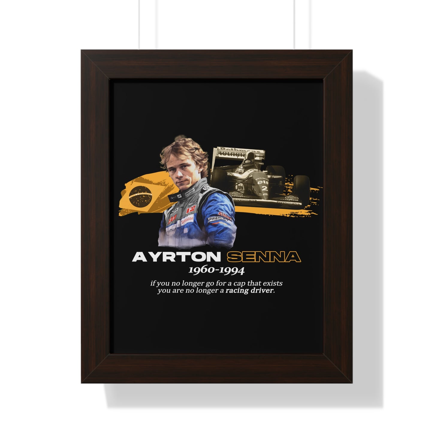 Ayrton Senna Framed Artwork