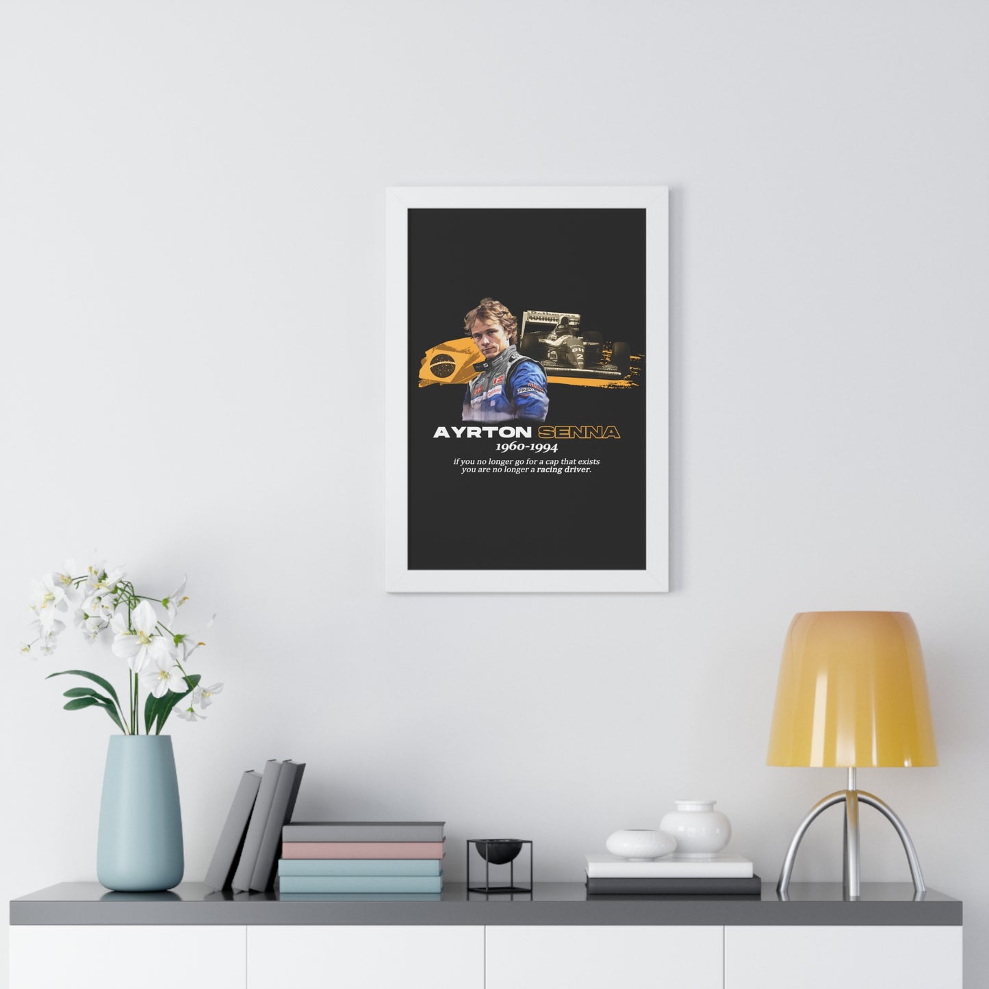 Ayrton Senna Framed Artwork