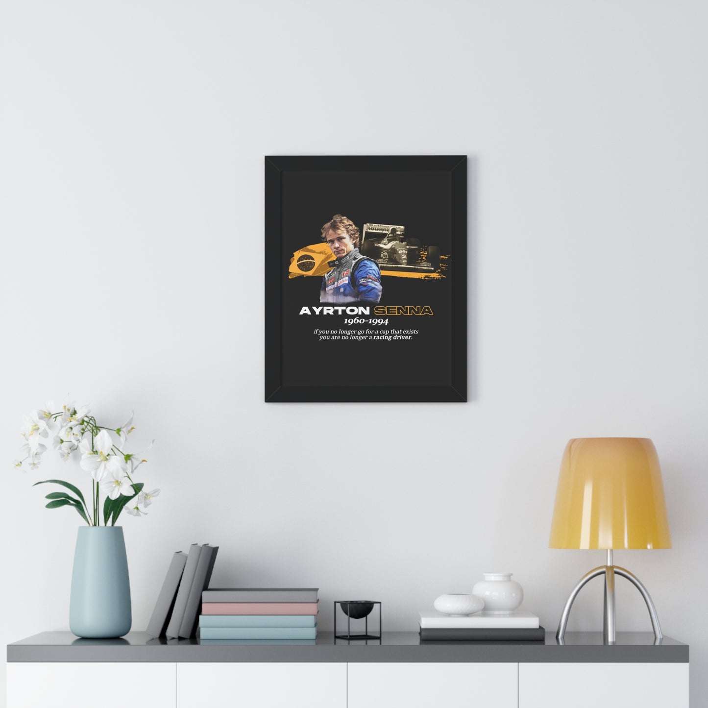 Ayrton Senna Framed Artwork