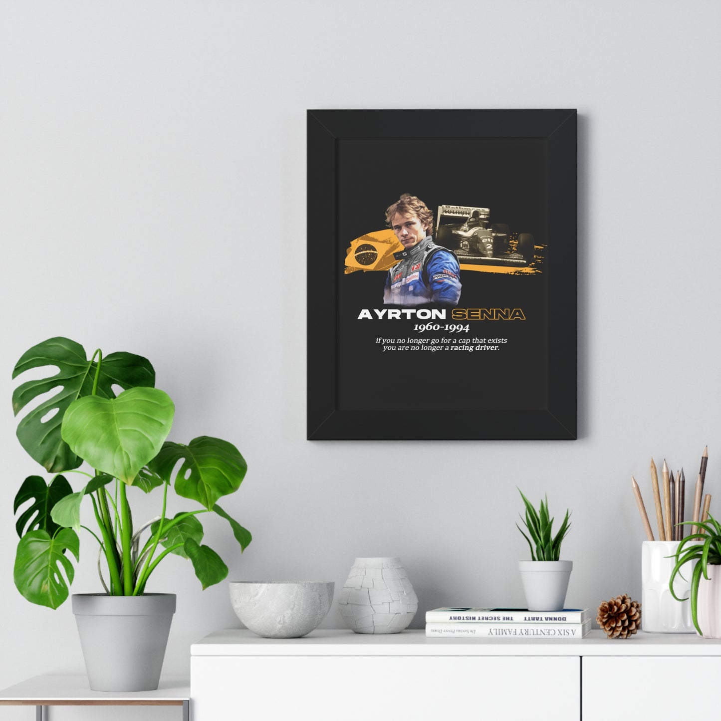 Ayrton Senna Framed Artwork