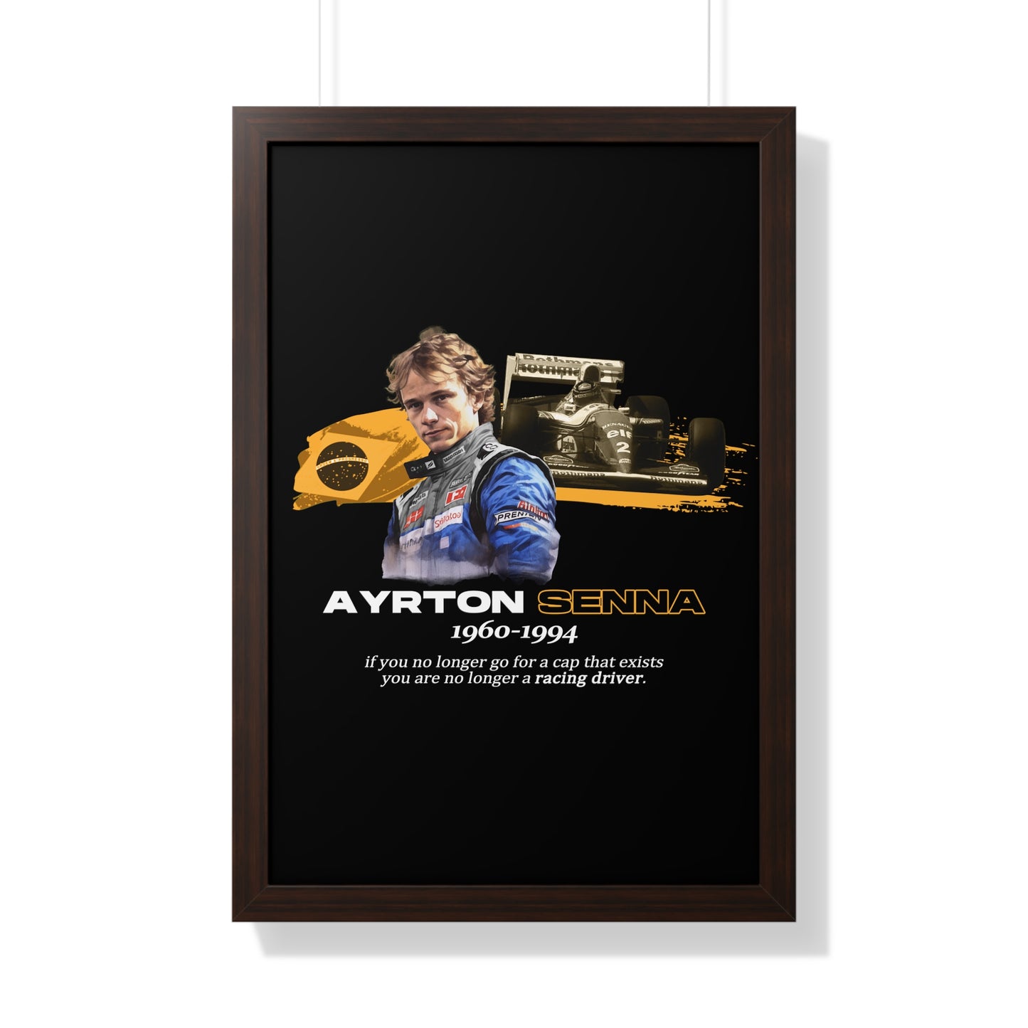 Ayrton Senna Framed Artwork