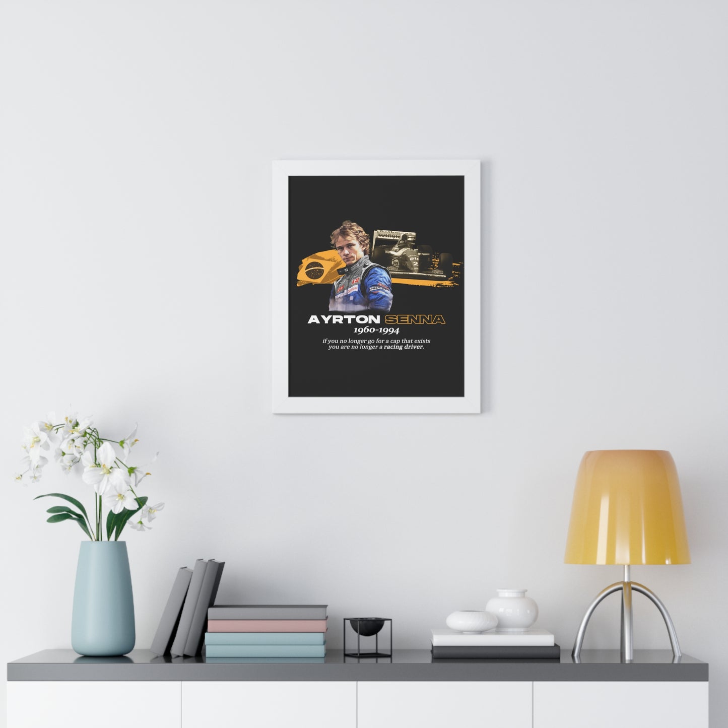 Ayrton Senna Framed Artwork