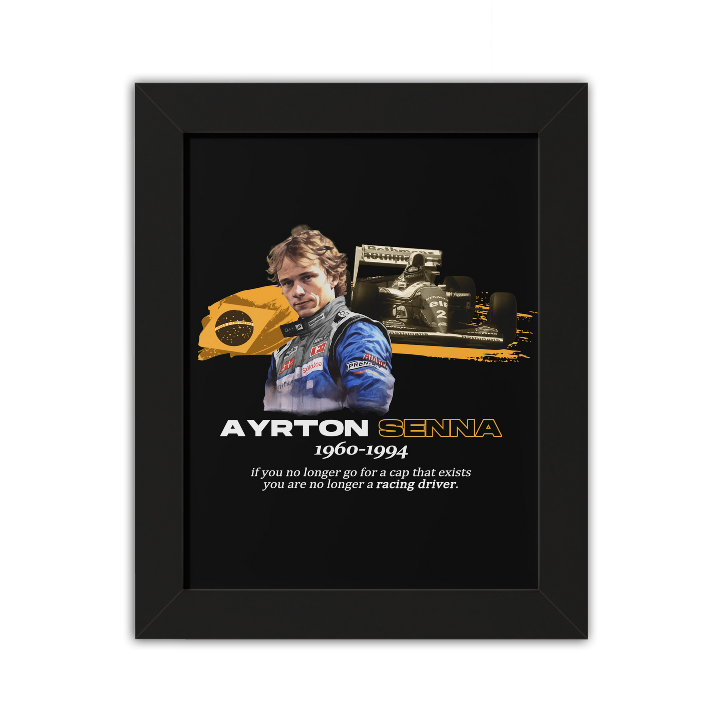 Ayrton Senna Framed Artwork