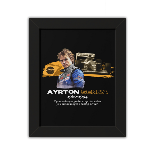 Ayrton Senna Framed Artwork